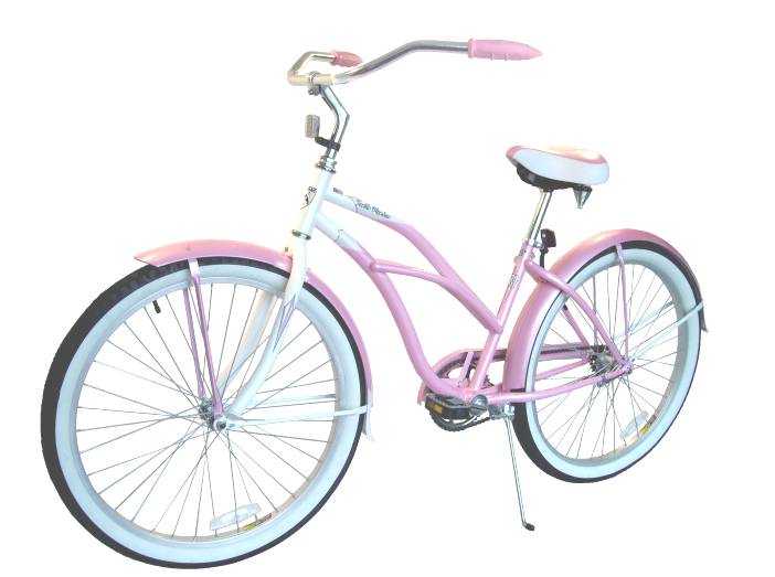 pink bicycles