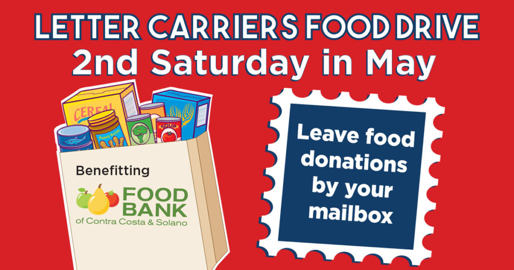 Take part in the 25th annual Letter Carrier's Food Drive on May 13th ...