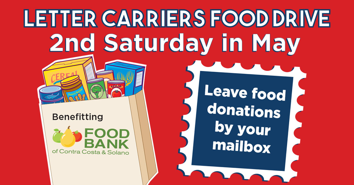 Take part in the 25th annual Letter Carrier's Food Drive on May 13th